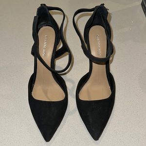 Gianni Bini Black Suede Heels